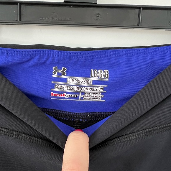 Under Armour Heat Gear Cropped Colourblock Leggings - Picture 4 of 4